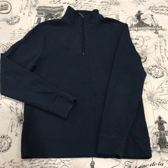 Perry Ellis Quarter-Zip Men's Sweater - Picture 3 of 6